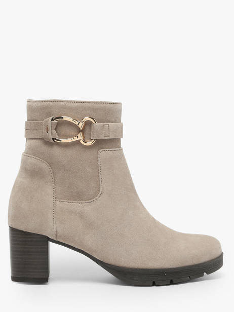 Enkellaarsjes Met Hak Uit Leder Gabor Grijs women 39